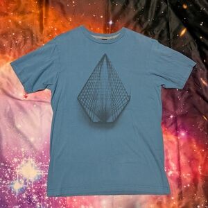 Men's Blue Graphic T-Shirt